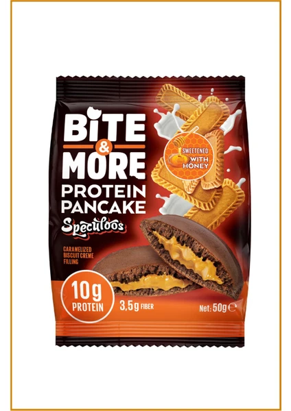 Bite & More Protein Cocoa Pancake  Proteinli Kakao Pankek 50 gr Speculoos