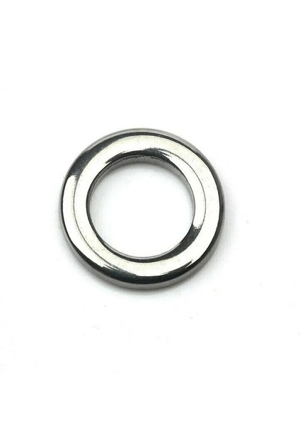 40 Adet Paslanmaz Çelik 5,5 Mm/3,5 mm No:1-91 kg (200 Lbs) Çeker, Solid (Kapalı) Ring,halka