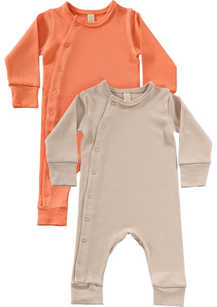 Candy 2 Parça Organik Pamuk Bebek Çocuk Tulumu 2'li Takım