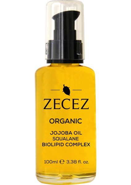 Organik Jojoba Yağı Squalane Biyolipit Kompleks 100 ml