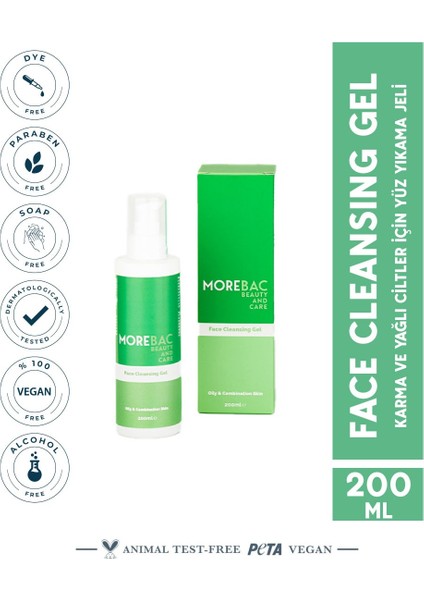 Face Cleansing Gel 200 ml Yüz Yıkama Jeli Yağlı/karma Ciltler