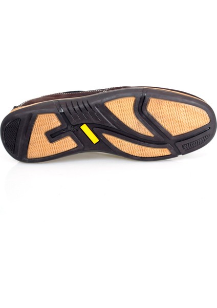 Kahverengi Nubuk Deri Yandan Lastikli Erkek Ayakkabısı indirimleri