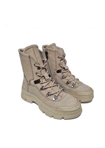 Bağcıklı Fermuarlı Deri Rahat Kaymaz Taban Uzun Postal Bot 8974 fiyatları