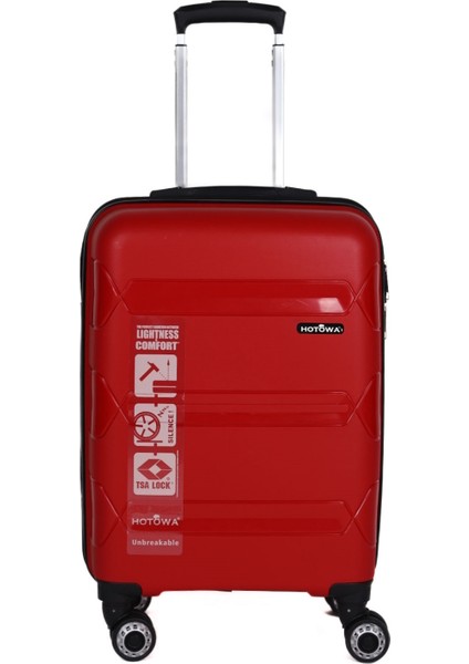 Gold Pp Valiz 8011 Kırmızı Tsa Kilitli Orta Boy fiyatları