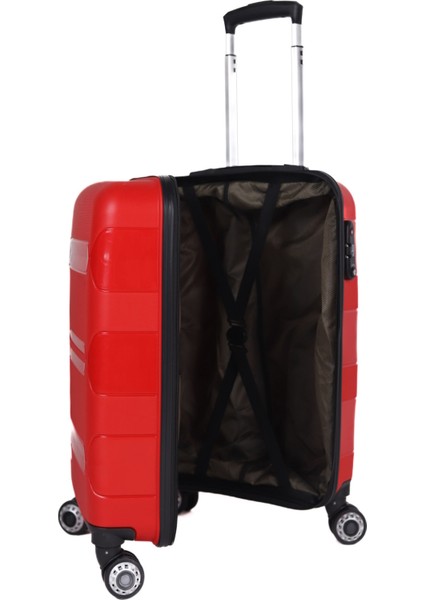 Gold Pp Valiz 8011 Kırmızı Tsa Kilitli Orta Boy fırsatları