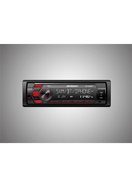 JS-245BT Oto Teyp Bluetooth USB Aux 2023 Yeni Model