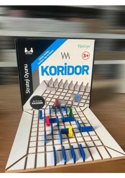 Ahşap Koridor Strateji Oyunu - Blook The Corridor Strategy Game