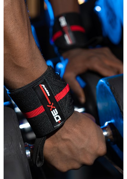 Dex Supports Diz Bandajı (Knee Wraps) , Spor Bileklik (Wrist Wraps), Sackpack( Spor Çanta )3'lü Set