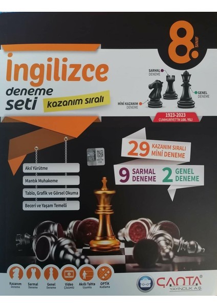 8. Sınıf LGS Yeni Kazanım Sıralı İngilizce Deneme Seti