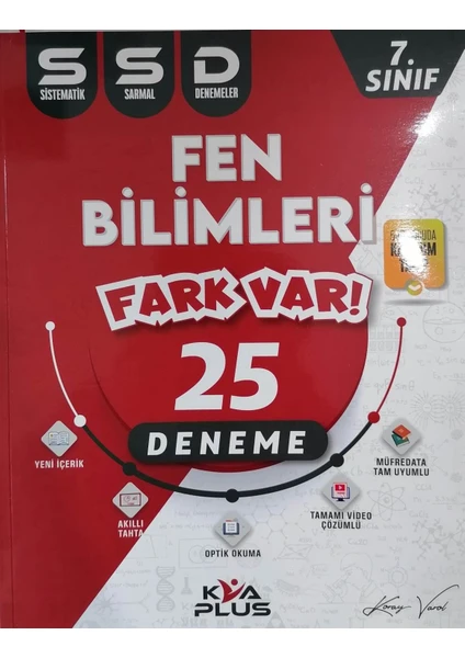 Koray Varol Akademi 7.Sınıf Fen Bilimleri SSD Sistematik Sarmal Deneme