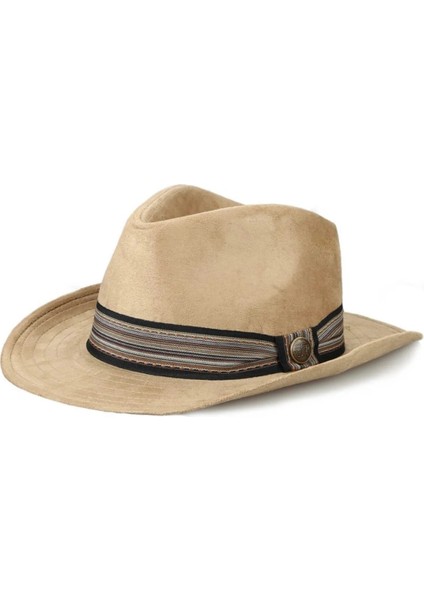Unisex Kaşe Kovboy Fötr Şapka