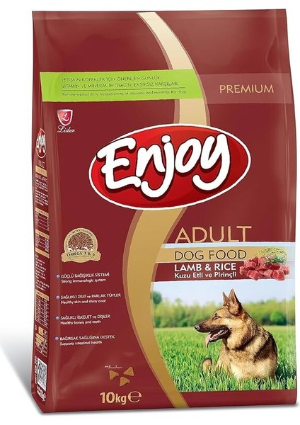 Kuzu Etli ve Pirinçli Yetişkin Köpek Maması - 10 kg