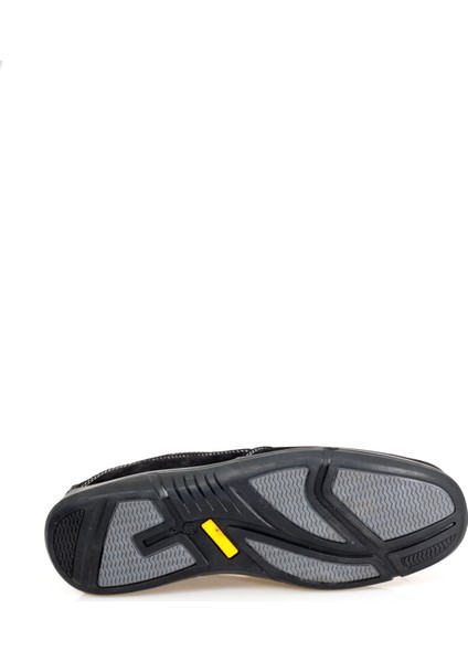 Siyah Nubuk Deri Yandan Lastikli Erkek Ayakkabısı indirimleri