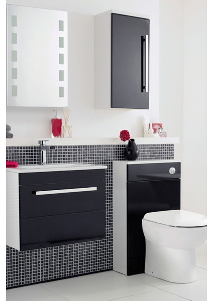 Parlak Siyah Yapışkanlı Kaplama Folyosu 61 CM X 2 MT