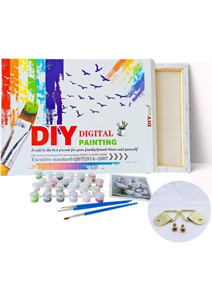 Dıy Boyama Seti Dijital Baskılı Tuval Kit 40*50 W5599
