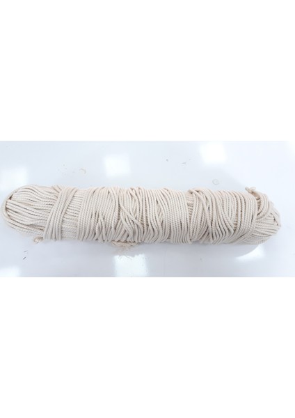 4 mm Naturel Renk Pamuklu Makrome Salıncak ve Hamak Ipi