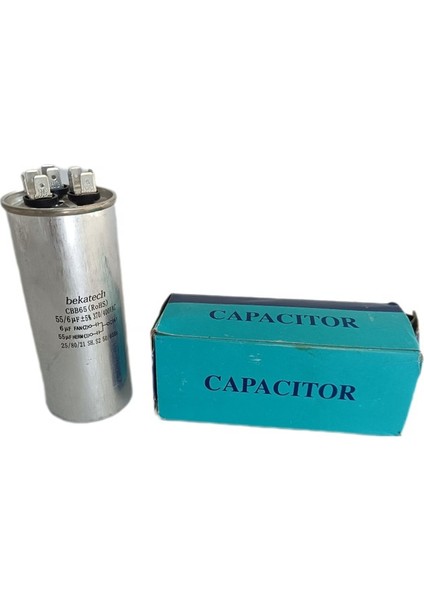 Bekatech CBB65 Klima Kapasitör Kondansatör 55+6 Μf 370/400 Vac
