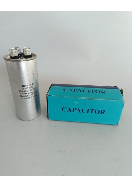 Bekatech CBB65 Klima Kapasitör Kondansatör 55+6 Μf 370/400 Vac