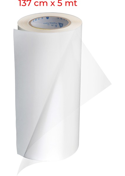 ŞEFFAF YAPIŞKANLI FOLYO 137 CM X 5 METRE