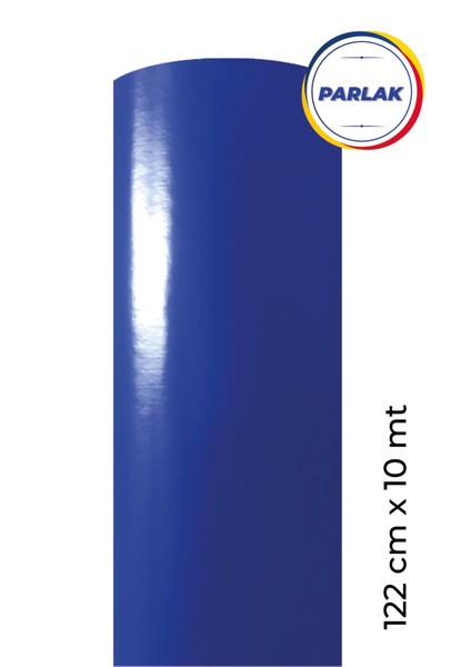 Parlak Lacivert Yapışkanlı Kaplama Folyosu 122 CM X 10 MT
