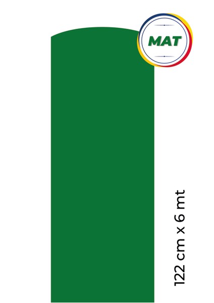 Mat Yeşil Yapışkanlı Kaplama Folyosu 122 CM X 6 MT