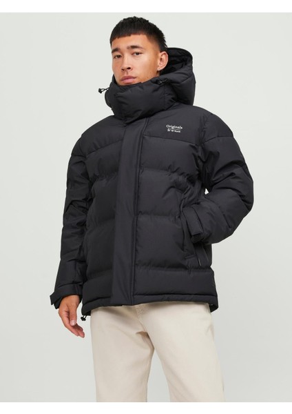 Jortwice Techincal Puffer Erkek Siyah Mont 12238881-Black