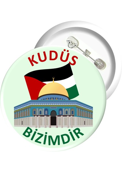 Misal Çocuk Rozet 22 - Kudüs Bizimdir (10 Adet)