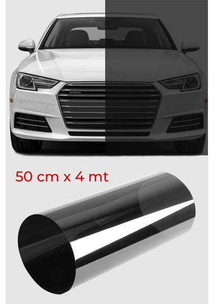 Cam Filmi Siyah Amerikan Çizilmez Orta ton 50 cm x 4 metre