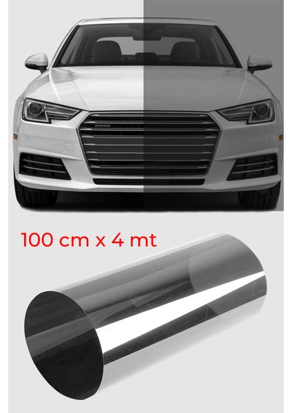 Cam Filmi Siyah Amerikan Çizilmez Açık ton 100 cm x 4 metre
