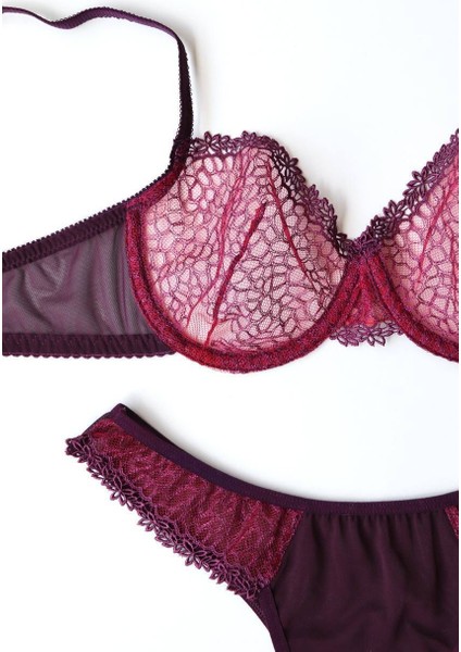 Madame Blume Lingerie - Petek Balenli Bralet Takımı