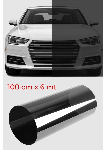 Cam Filmi Siyah Amerikan Çizilmez Orta ton 100 cm x 6 metre