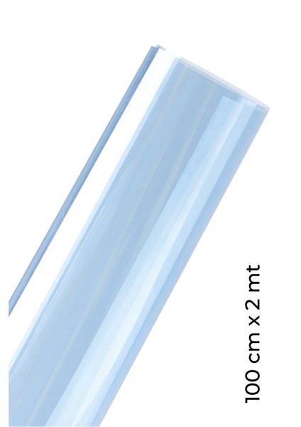 Mavi Cam Filmi Açık Ton Amerikan Çizilmez 100 cm X 2 Metre
