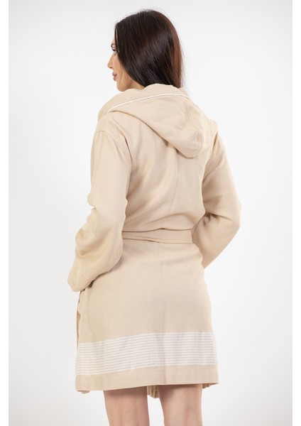 Lima Bej Comfy Classy Kapşonlu Bambu Peştamal Kadın Bornoz/Sabahlık S - M fırsatları