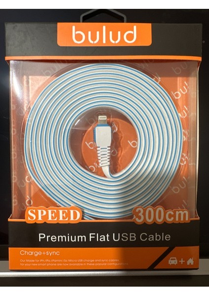 Premium 300CM Type-C Flat Şarj ve Veri Kablosu fiyatları