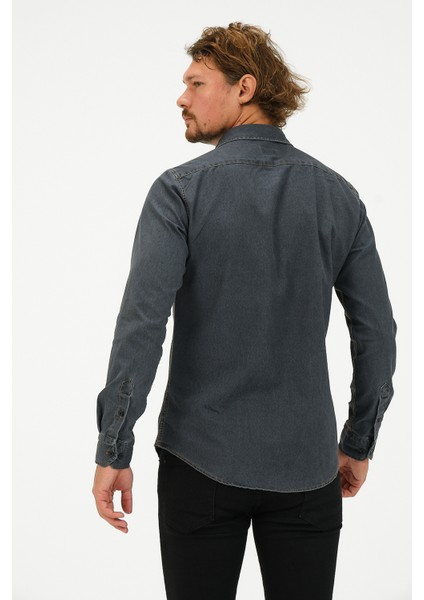 Slim Fit Denim Cepli Gömlek fiyatları