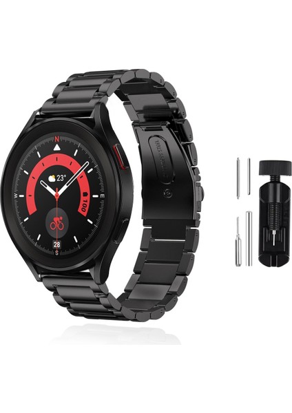 Samsung Galaxy Watch 6 40 43 44 47MM Uyumlu Kordon Metal Kordon Ayarlama Aparatlı Klasik Kordon