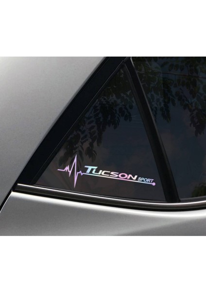 Tuscon Yan Cam Sticker Oto Kapı 20 cm x 7 cm Hologram C51