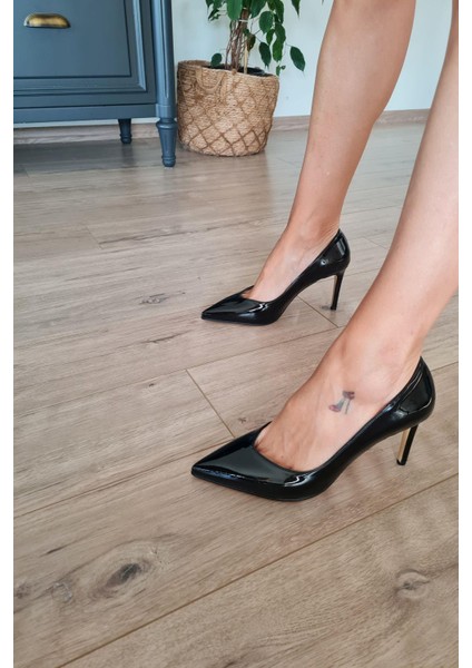 036 468 Topukla Kadın Sivri Burun 8 cm Topuklu Klasik Stiletto