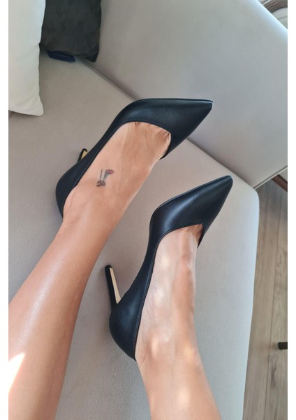 036 468 Topukla Kadın Sivri Burun 8 cm Topuklu Klasik Stiletto