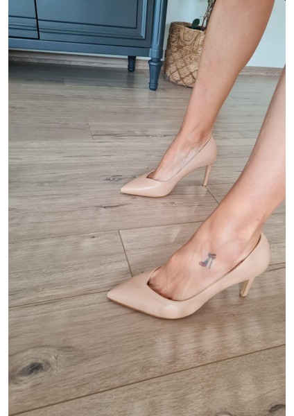 036 468 Topukla Kadın Sivri Burun 8 cm Topuklu Klasik Stiletto