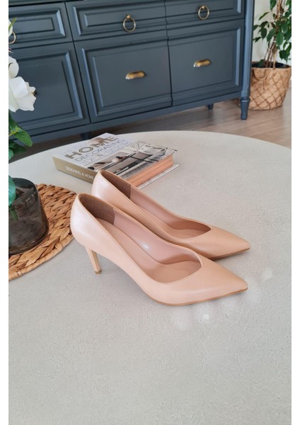 036 468 Topukla Kadın Sivri Burun 8 cm Topuklu Klasik Stiletto