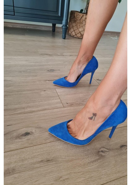 001 200 Topukla Kadın 10 cm Topuklu Klasik Sivri Burun Stiletto