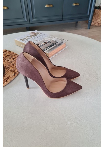 001 200 Topukla Kadın 10 cm Topuklu Klasik Sivri Burun Stiletto