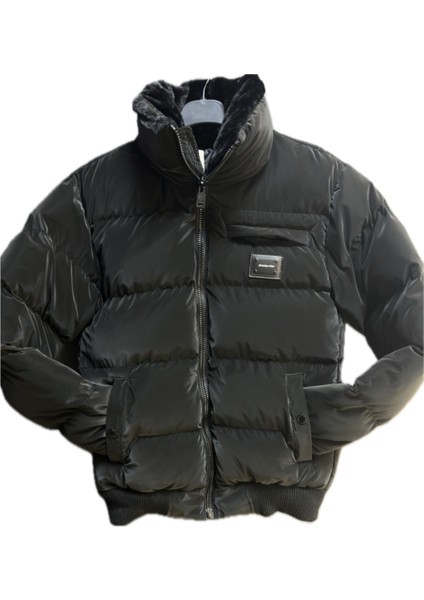 Erkek Silim Fit Şişme Mont Siyah modelleri