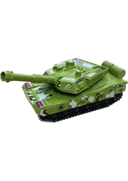 Vardem Oyuncak JW567-045 Sürtmeli Işıklı Tank -Vardem