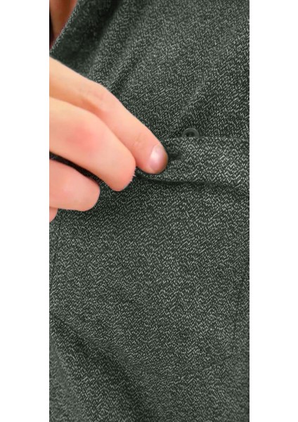 Erkek Yeşil Kumlu Kesim Yaka Düğmeli Gömlek fırsatları