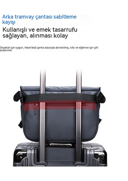 Erkek Çantası Yeni Bisiklet Omuz Çantası Erkek Çantası Gelgit Marka Crossbody Çantası Eğlence Postacı Çantası Işi Küçük Omuz Çantası Sırt Çantası (Yurt Dışından) fırsatları