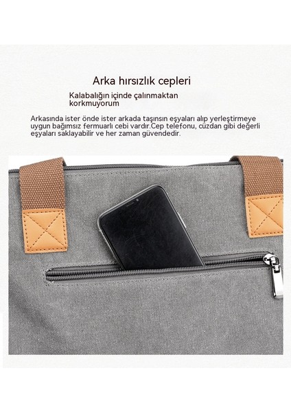 Retro Kanvas Kadın Çantası Avrupa ve Amerikan Tarzı Moda Omuz Çantası Postacı Çantası Büyük Kapasiteli Kanvas Çanta Taşınabilir Kadın Rahat Kore Versiyonu (Yurt Dışından) indirimleri