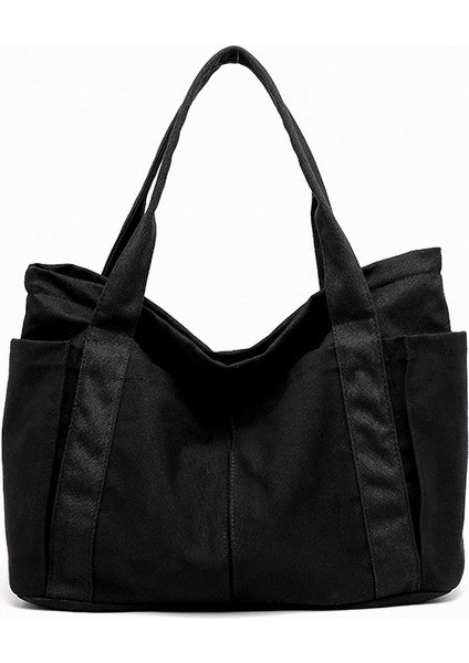 Tote Çanta Tote Bags Kanvas Çanta Kadın 2023 Yeni Japon Büyük Kapasiteli Öğrenci Trend Omuz Çantası (Yurt Dışından)