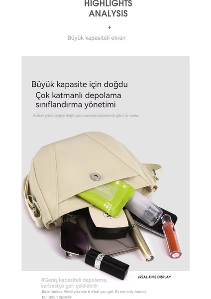 Küçük Çanta Kadın 2023 Yeni Moda Rahat Omuz Çapraz Omuz Çanta Oxford Naylon Bez Çanta Kore Basit Küçük Kare Çanta (Yurt Dışından)